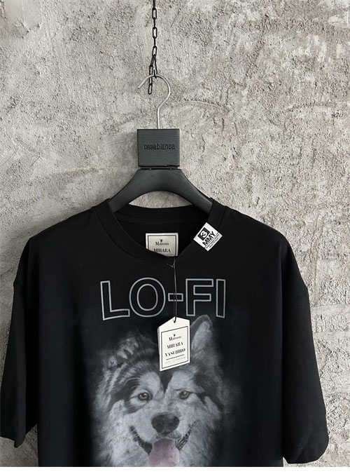 Mihara Yasuhiro 미하라 야스히로 24FW 패치로고 그래픽 프린트 반팔 티셔츠 레플리카 4번 이미지 - 의류 | 세미샵 레플리카 사이트